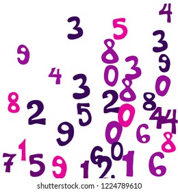 Falling Colorful Numbers On White Background Stock Vector (Royalty Free ...