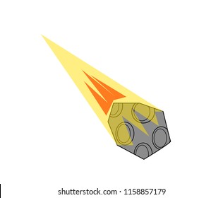 Falling comet cartoon