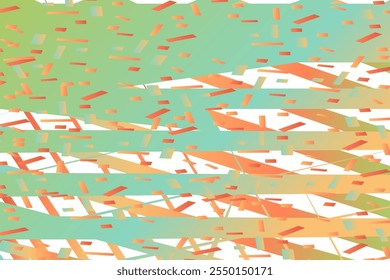 Fundo abstrato de confetes em queda na ilustração de vetor de cores pastel retro. Feliz design gráfico moderno geométrico para saudação cartão banner evento comemoração folheto convite capa