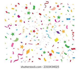 Falling Confetti, Birthday Celebration, Party