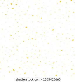 Falling confetti, great design for any purposes. Golden festive confetti. Decorative backdrop vector. Bright yellow pattern. Invitation background. Festival decor. Birthday background. Party backdrop