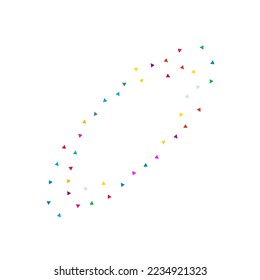 El Vector Independencia Cae De Fondo Blanco. Pancarta de Triángulo Resumen. Fondo de elementos de la celebración. Feliz Ilustración Geométrica Divertida.