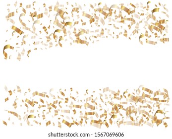 Falling Confetti Isolated On White Background Stock Vector (Royalty ...