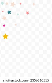 Falling Constellation Effect Vector Transparent Background. Flying Rain Design. Celebration Confetti Banner. Rainbow Dust Decoration Texture.