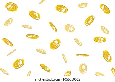 Falling Currency Background -Euro