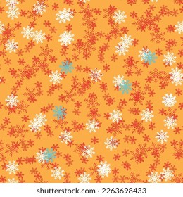 Falling Cute Effect. Geometric Yellow Concept. Red Splatter Dot. Small Flying Frame Spot. Random Snow Polka. Abstract Fashion Background. Black Vector Dot. White Seamless Fun. Round Flake Background.