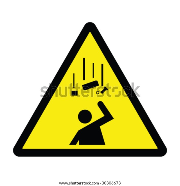 Falling Debris Hazard Sign Stock Vector (Royalty Free) 30306673