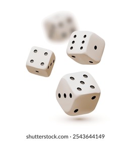 Dados que caen. Juegos de azar en 3D y diseño de juegos