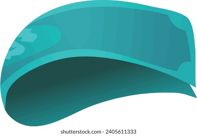 Falling Dollar Flat Vector Illustration with unique art style
