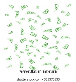 falling dollar icon vector illustration eps10.