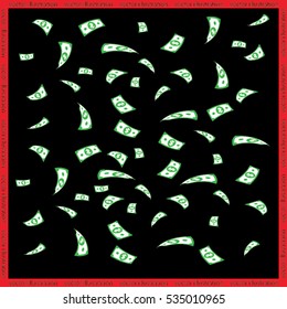 falling dollar icon vector illustration eps10.