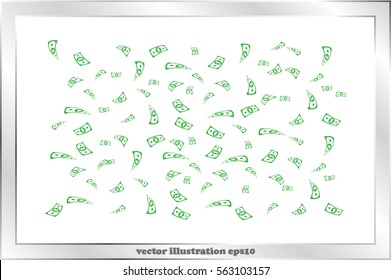 falling dollar icon vector illustration eps10.