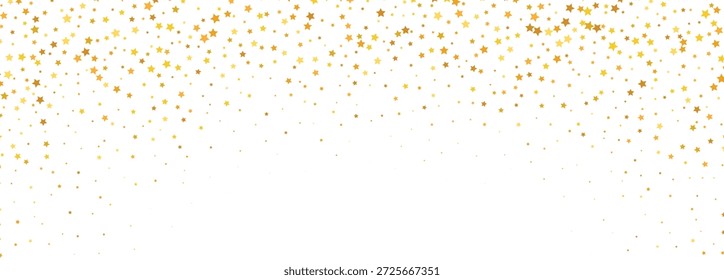 Fondo de confeti de estrella dorada salpicado