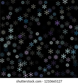 Falling down snow confetti, snowflake vector border. Christmas, New Year, Winter holidays party celebration. Cold ice frame, winter storm, sparkling trail. Hipster snowfall falling snowflakes confetti