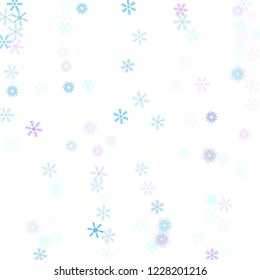 Falling down snow confetti, snowflake vector border. Winter holidays, Christmas, New Year party decoration. Retro frame, winter storm, sparkling trail. Vintage snowfall falling snowflakes confetti