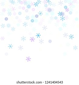 Falling down snow confetti, snowflake vector border. Festive winter, Christmas, New Year sale background. Textured frame, winter storm, sparkling trail. Vintage snowfall falling snowflakes confetti