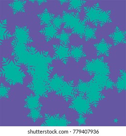 falling down snow mint stars. violet