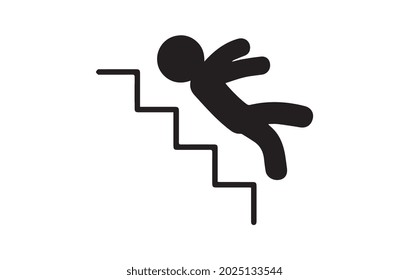 Falling Down The Stairs And Over The Edge. Wet Floor, Tripping On Stairs.