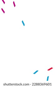 Falling Dust Christmas Vector White Background. Carnaval Shavings Card. Fun Confetti Illustration. Rainbow Brush Independence Texture.
