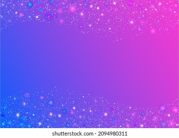 Falling Effect. Laser Prism. Kaleidoscope Glare. Rainbow Tinsel. Party Abstract Illustration. Blue Disco Texture. Digital Art. Fiesta Foil. Purple Falling Effect