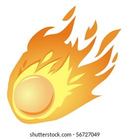 Falling Fire Ball Stock Vector (Royalty Free) 56727049 | Shutterstock