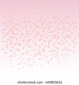Falling, flying petals of roses, cherry blossoms, cherries, apricots, apple-trees. Whirlwind wedding background love