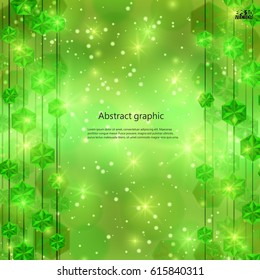 Falling Gems Abstract Background. Eps10 Vector illustration.