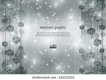 Falling Gems Abstract Background. Eps10 Vector illustration.