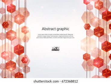 Falling Gems Abstract Background. Eps10 Vector illustration.