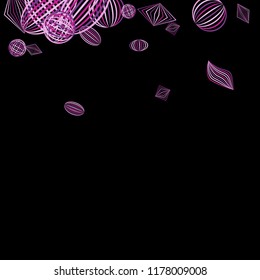 Falling geometric figures. Abstract background with color striped figures for mobile application or print. Background with falling colorful geometric figures for your design. Vector texture.