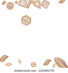 Falling geometric figures. Abstract background with color striped figures for poster or mobile application. Background with falling color striped geometric figures for your design. Vector texture.
