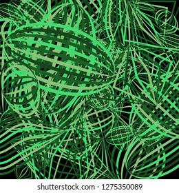 Falling geometric figures. Abstract background with color striped figures for card or poster. Background with falling colorful geometric figures for your design. Vector texture.