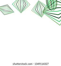 Falling geometric figures. Abstract background with color striped figures for mobile application or banner. Background with falling color striped geometric figures for your design. Vector texture.