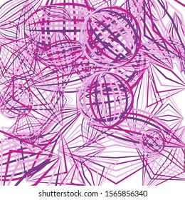 Falling geometric figures. Abstract background with color striped figures for poster or mobile application. Background with falling colorful geometric figures for your design. Vector texture.