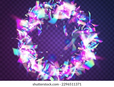 Quedándose Glare. Retro Flare. Aceite Volador. Metal Celebra La Ilustración. Fantasía Arte. Efecto brillante rosa. Glitter irlandés. Textura del Carnaval. Gloria de caída azul