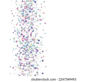 Falling Glitter. Party Design. Neon Sparkles. Purple Laser Background. Flying Art. Glamour Foil. Retro Celebrate Template. Kaleidoscope Confetti. Pink Falling Glitter