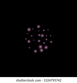 Falling glitter. Falling vector. Batch decoration dust. Glamour diamond confetti. Glow.