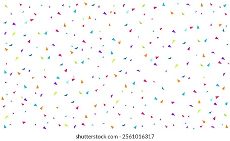 Falling glowing colorful confetti. Shiny festive tinsel  isolated on white background.  Decoration for carnival, fiesta, birthday party, Christmas, New Year celebration. Streamers  for festival decor.