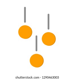 Falling  gold coins with gray track icon