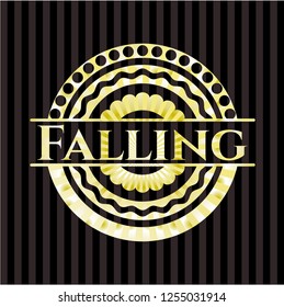 Falling gold emblem