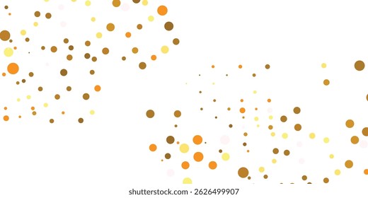 Falling Golden Sparkles and Dazzling Glitter Confetti Drifting Gently Over a Transparent White Background, Golden Sparkles and Glimmering Dots Gently Floating Against a Clear White Canvas