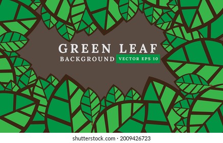 Fallende grüne Blätter machen eine schöne Landschaft. verwendet für Hintergründe, Vorlagen oder Grußkarten.