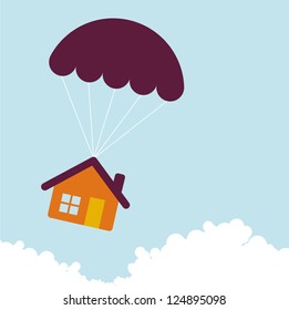 Falling home.