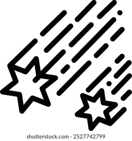 falling icon. Thin Linear Style Design Isolated On White Background