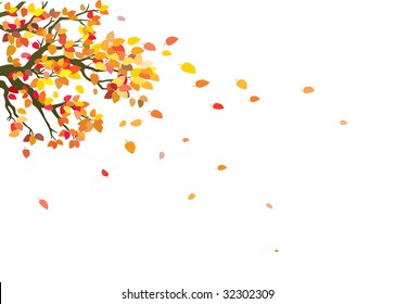 falling leaves