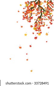 falling leaves