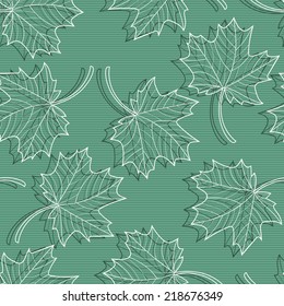 Falling Leaves. Autumn background. Autumn maple leaves. Floral seamless pattern.