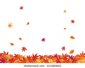 Falling leaves background