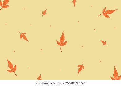 falling leaves background for autumn