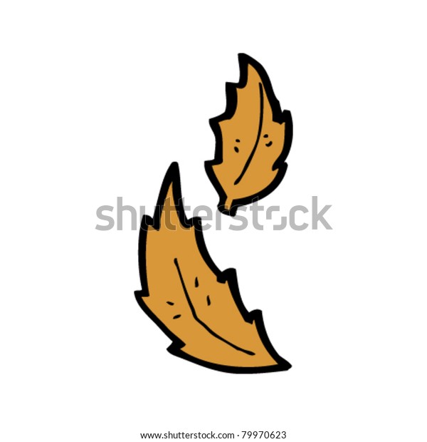 Falling Leaves Cartoon Stock Vector Royalty Free 79970623